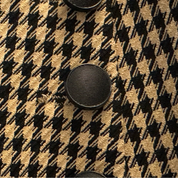 HOUSE OF HARLOW 1960 Houndstooth Cropped Blazer Jacket Casual Work Size XS Party - Picture 4 of 5